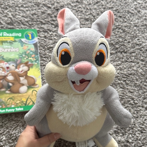 Disney Thumper Gray and Cream Plush Toy and Book with CD - Picture 5 of 5
